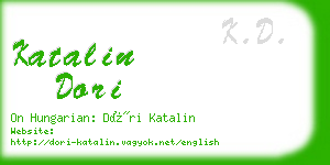 katalin dori business card